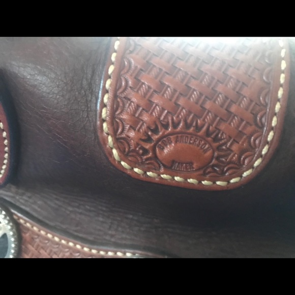Handmade Genuine Leather Western Purse - Picture 4 of 4
